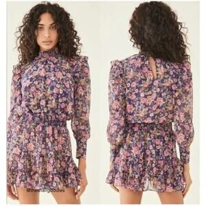 Misa Los Angeles Gianna Mini Dress Falaise Floral Womens Small